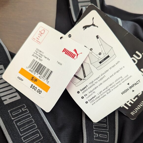 NWT Puma High Impact Fast Bra - Small - Picture 3 of 3